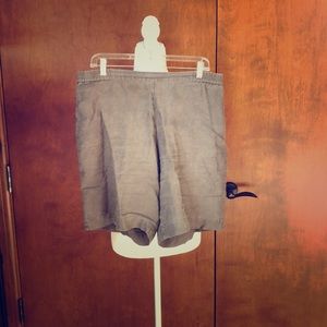 J. Jill Brown 100% Linen Shorts